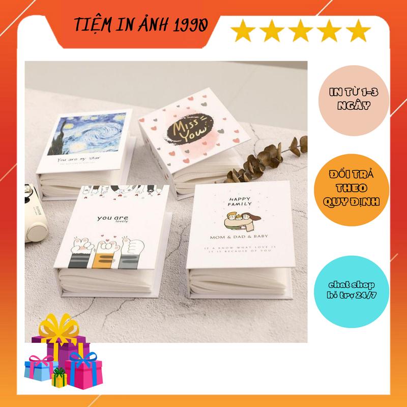Album ảnh 6x9 10x15 13x18 đựng được 100-200 bìa VINTAGE Decor album đựng
