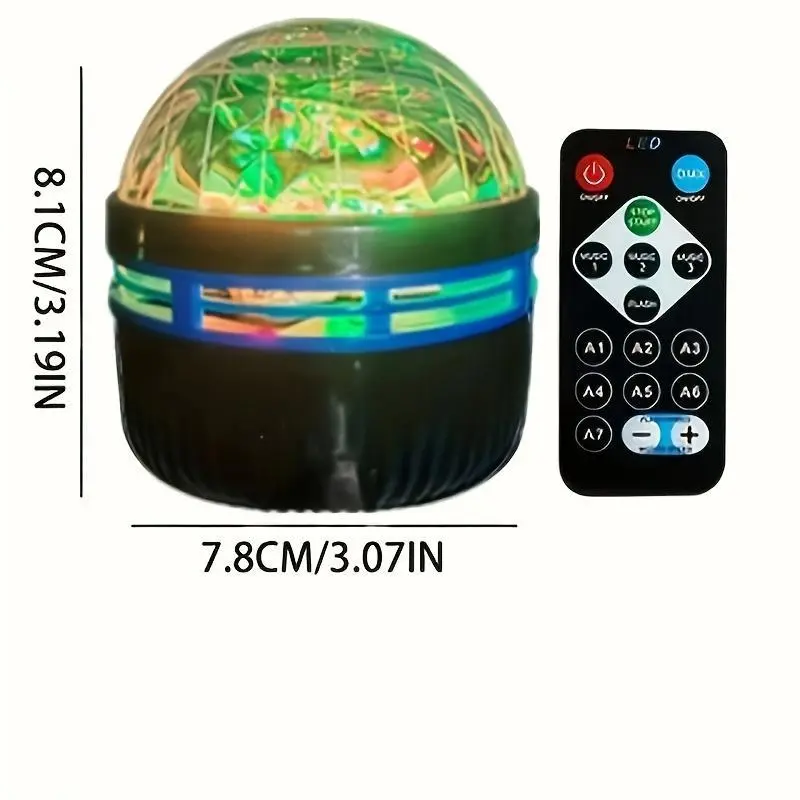 LED Projector Light, USB Powered RGB Night Light Projector with Remote Control, Novelty Lighting for Bedroom & Living Room Decoration, Home Video Projector, WiFi Smart Projector, LED Projector Lamp 1