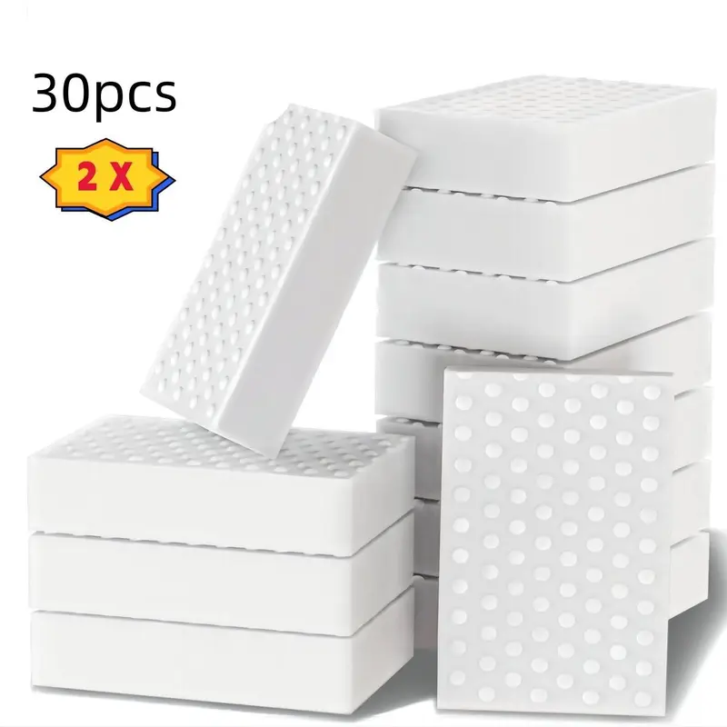 Magic Sponge, 10/30/100pcs Disposable Cleaning Sponge, Durable Melamine Sponge, Household Cleaning Tool for Kitchen, Bathroom, Bathtub, Sink, Furniture, Wall Cleaner 8