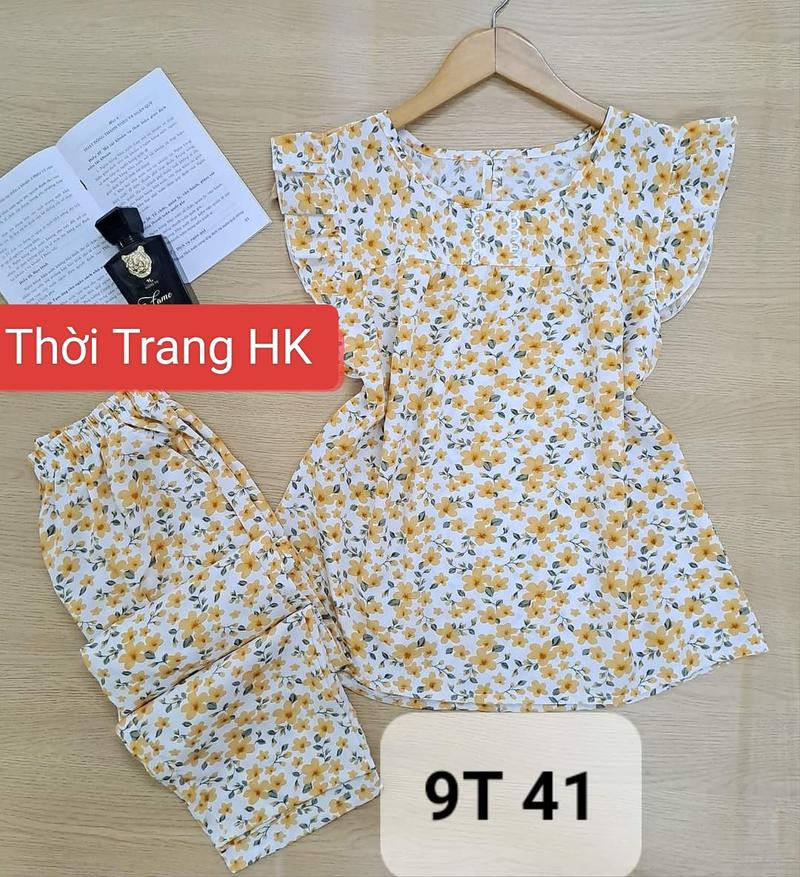 Product Introduction of Đồ bộ  quần 9 tấc có túi vải lụa mềm, size từ 40 đến 90 ký,hoa sẽ thay đổi theo từng đợt ạ 3
