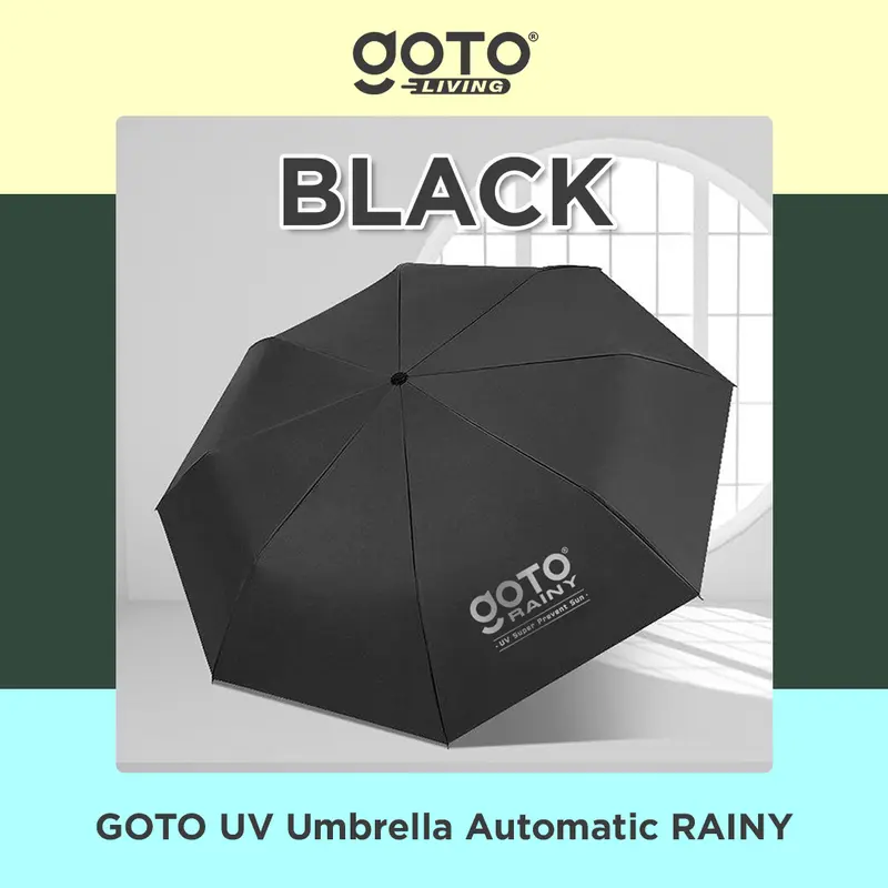 Goto [COD] Rainy Payung Umbrella Lipat Besar Polos Anti UV Otomatis 7