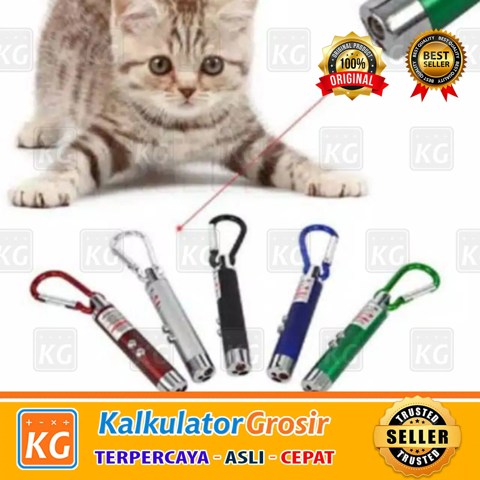 Laser Kucing Import Mainan Kucing Laser Pointer Kucing Kitten Mainan - Laser Kucing Pointer Cat Teaser