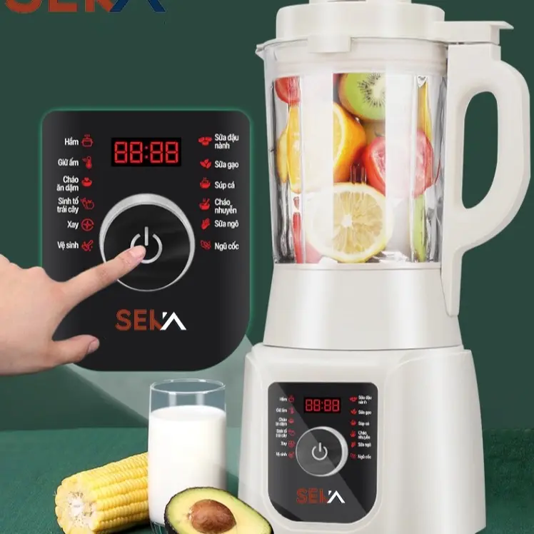 Máy làm sữa hạt Seka E300 - 12 Chức Năng, Cối Thuỷ Tinh 1.75 Lít - Xay Sinh Tố 1
