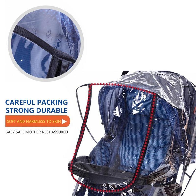 Baby Stroller Weather Shield, Waterproof Baby Stroller Rain Cover, Windproof Baby Stroller Windshield, Warm Baby Stroller Cover, Stroller Accessories 7