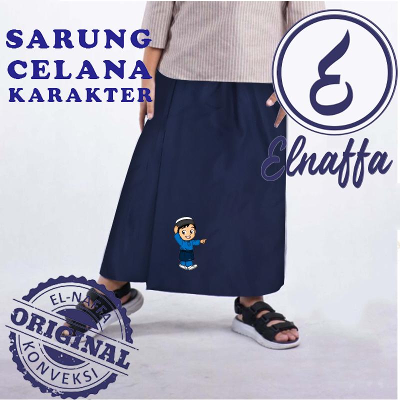 EL-NAFFA Sarung Celana Anak Usia 2-8 tahun, Motif Polos Karakter (BISA COD) 5