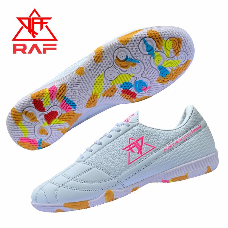 Sepatu Futsal RAF White Red XERACION ONE Dewasa" sepatufutsal c it Semua musim Pink sepatu  futsal sepatu futsal decit sepatu  futsal sepatu  ori 4