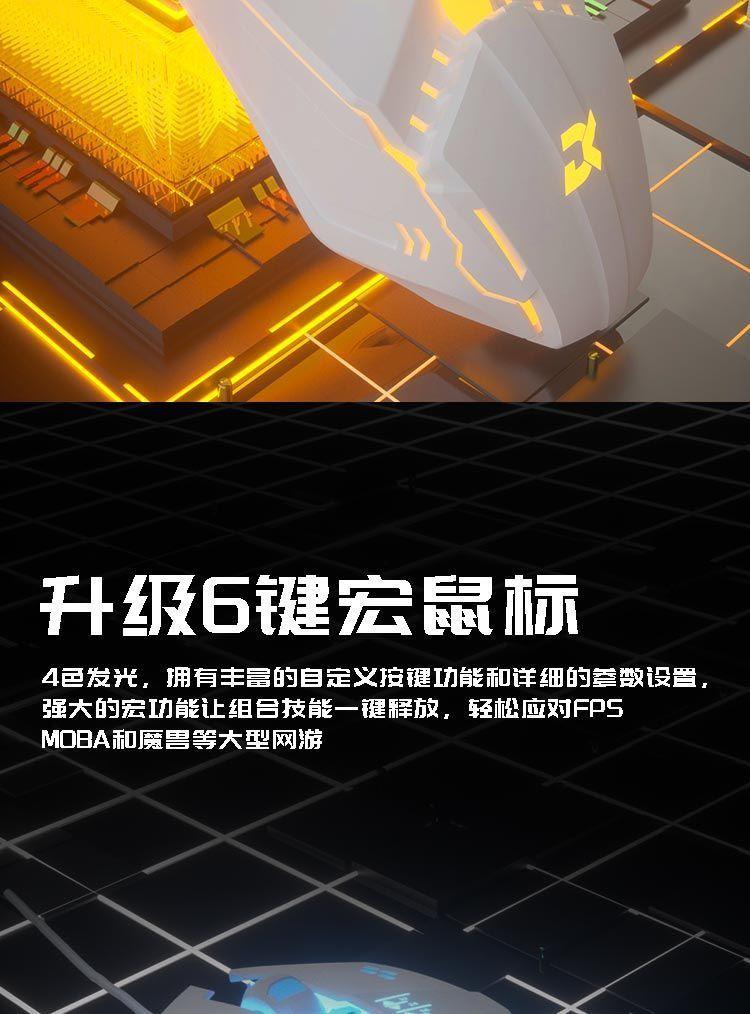 Product Introduction of Bàn phím RGB Marquee, Bàn phím cơ, Bộ chuột cảm giác, Chuyên dụng cho máy tính để bàn và máy tính xách tay chơi game, USB có dây, Năm 2025 14