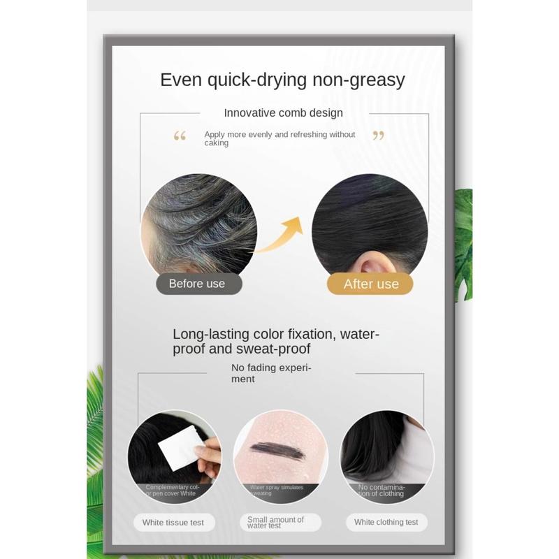 Product Introduction of New Waterproof Comb Hair Dye Sweat-proof Black Color 2 in 1 Instant Dye Easy to Use Hair Colouring Cream for Gray Hair Coverage 23