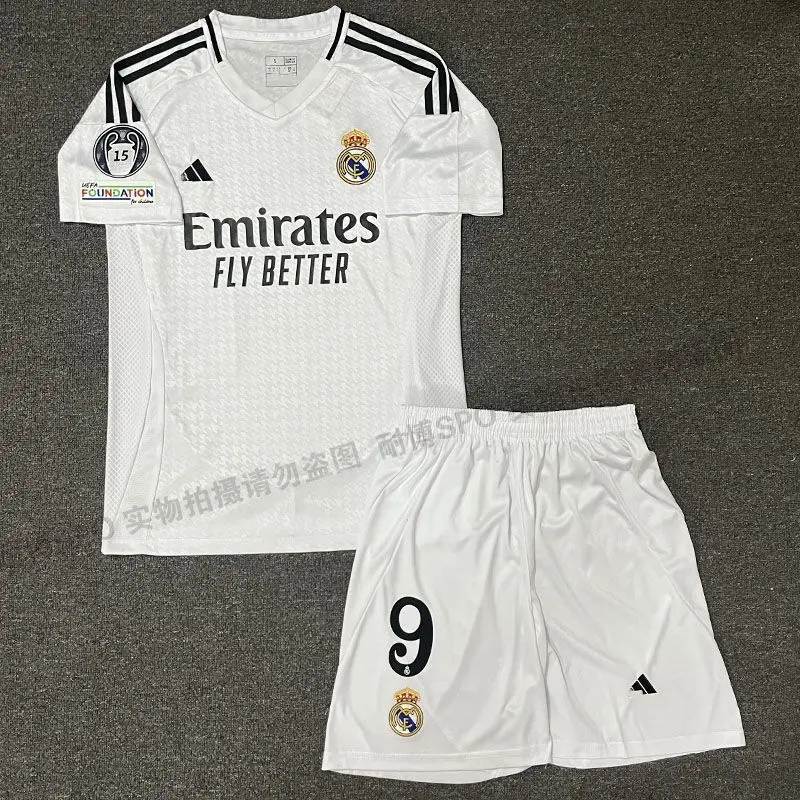 2425 Real Madrid Jersey Home and Away No. 5 Bellingham No. 9 Mbappe Modric Short Sleeve Soccer Kit Sport