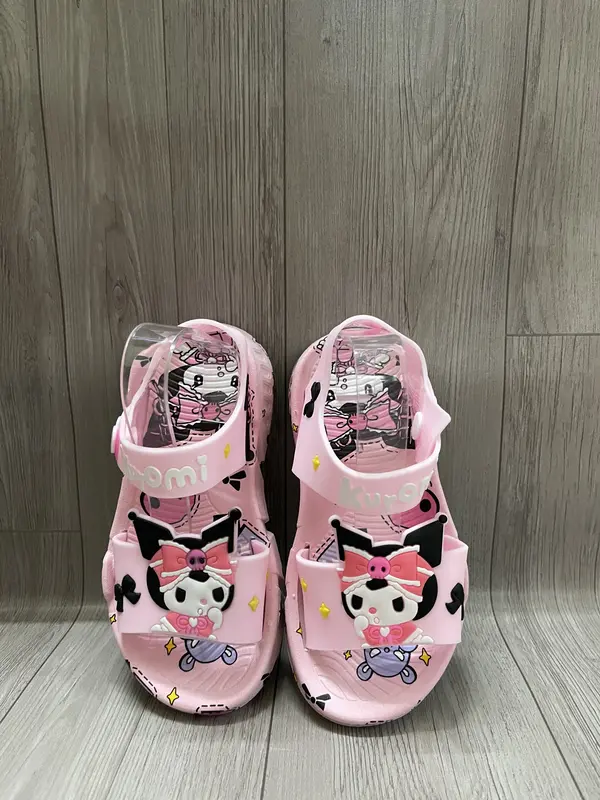 Dép kuromi cho bé gái, dép quai hậu sandal cho bé gái hottrend đi êm nhẹ mềm hàng Quảng Châu cao cấp chất đẹp 4