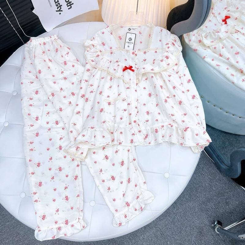 Đồ Bộ TD Đũi In Hình Cổ Vuông 1 Túi 40-58kg 1m50-1m60 6