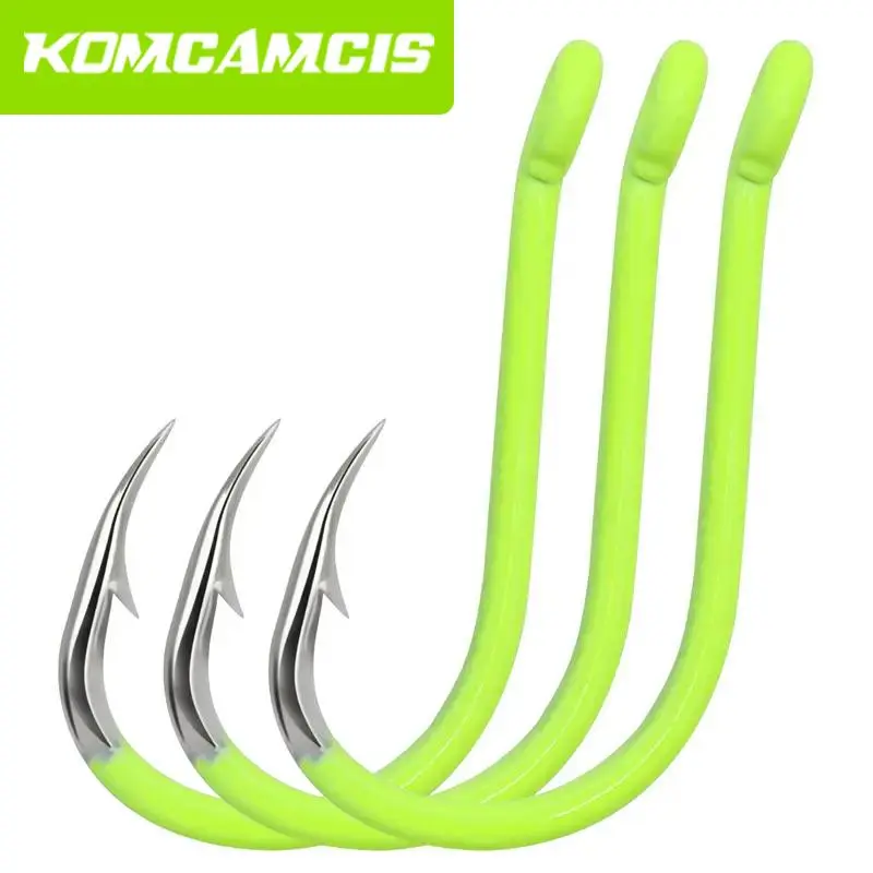 Fishing Hook (1 Bag), Fluorescent Triangular Tooth Fish Hook, Outdoor Fishing Accessories, Fishing Stuff 0