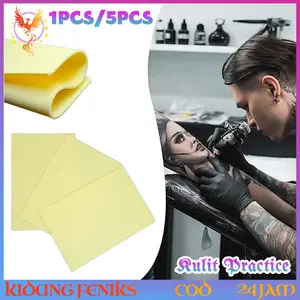 1pc/5pcs Practice Skin Kulit Latihan Tato Sulam Alis Bibir Kulit Sintetis Fake Skin Tebal Pemula