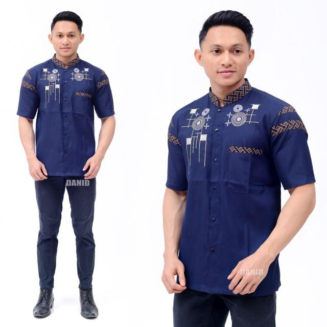 Product Introduction of Baju Koko Pria Bordir Lengan Pendek Ukuran Jumbo 3XL 4XL 5XL 6XL 7XL 4