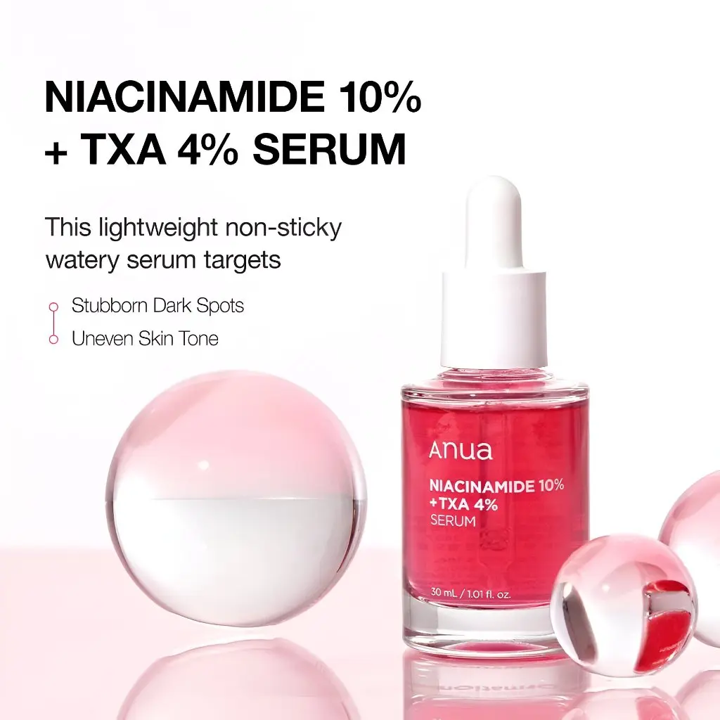 ANUA Serum 10% Niacinamide +TXA 4% Tranexamic Acid/Dark Spot-Moisturizing-Whitening Serum 30ml XX251 Mild Secure