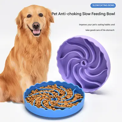 Puzzle Feeder Lick Mat For Dogs - Suction Cups, Freezable, Connectable, Dishwasher Safe, Mental Stimulation (Purple) - View #11