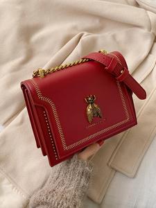 Women's Fashionable Bee Decorated Crossbody Bag, Casual Pu Leather Shoulder Bag for Daily Used, Handbag Shoulder Bag, Trendy Versatile High-quality Daily Commuting Bag