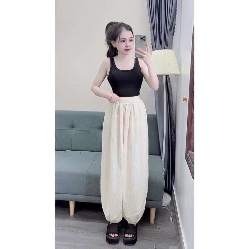 QUẦN GIÓ BOOM- quần baggy bo gấu  GIÓ NHĂN MẶC 4 MÙA  siêu xinh, dễ mặc dễ phối đồ BIGSIZE Nữ