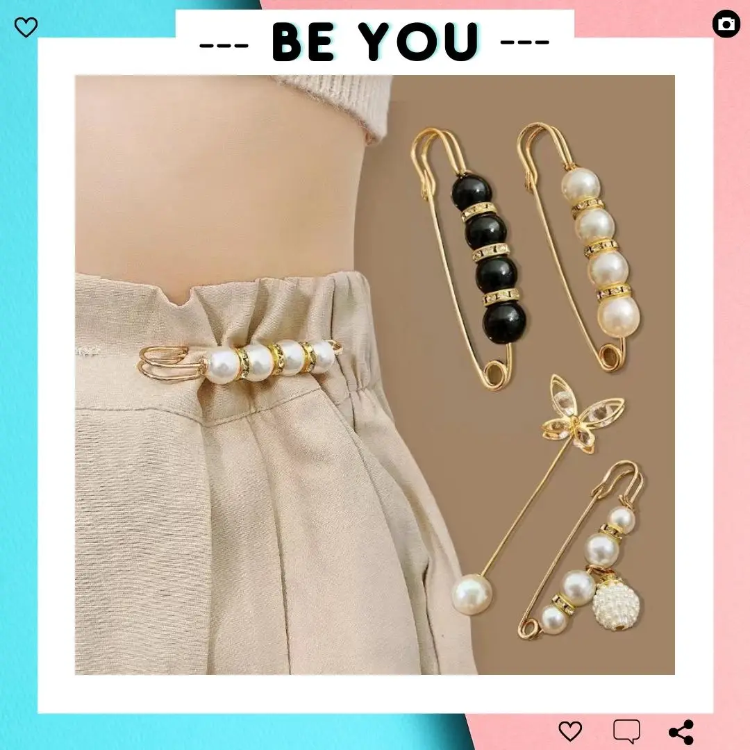 Kẹp Cố Định Thắt Lưng, Ghim Siết Lưng Cài Thắt Lưng Trang Trí Quần Áo, Ghim Cài Trang Trí - BEYOU