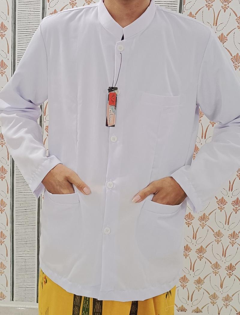 Product Introduction of JASKO MANDADIN VIRAL REAL PIC Polos Bunga Putih Hitam Baju Bordir Muslim High Panjang 6