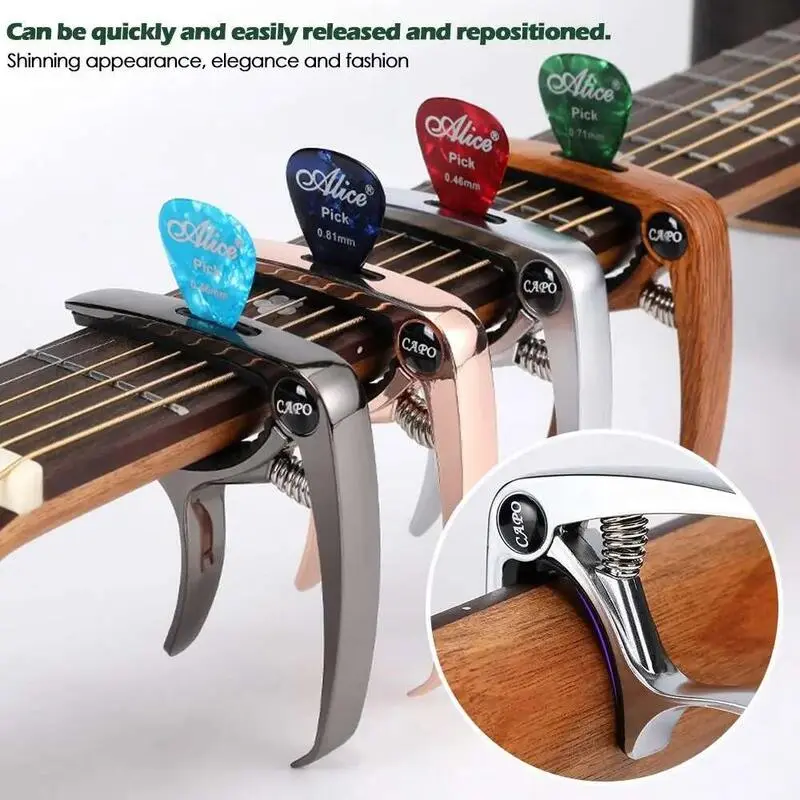 Capo for Acoustic Classic Electric Tone Adjust Metal Tuning Clamp Guitar Accessories Capotraste Quick Change Clip