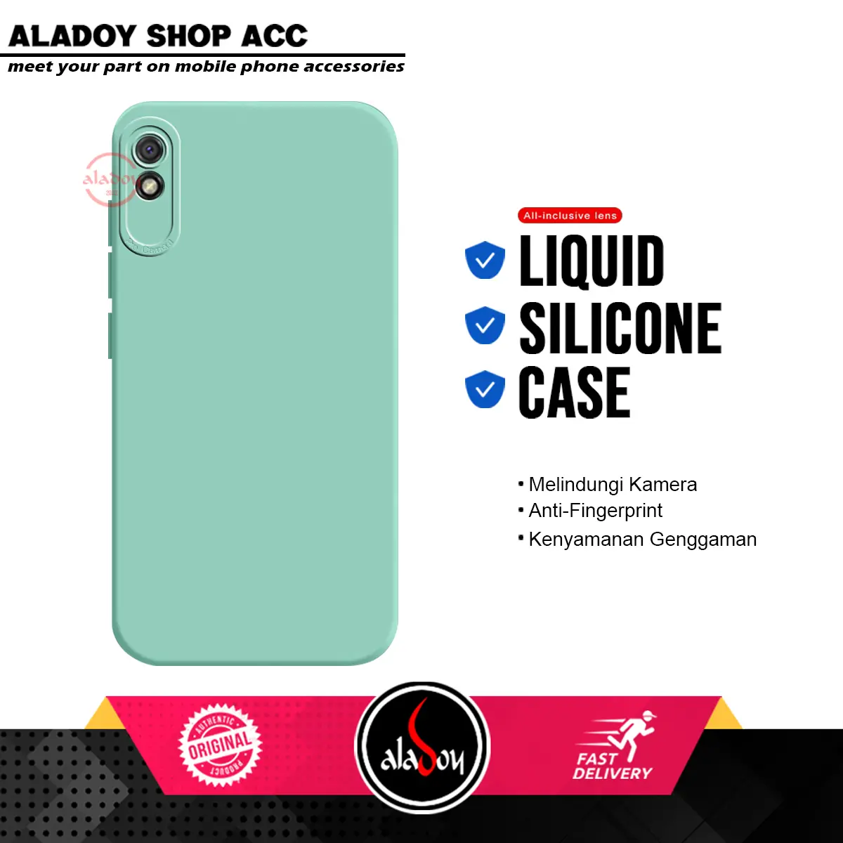 Case Xiaomi Redmi 9A Softcase Liquid Silicone Pro Camera Premium Casing