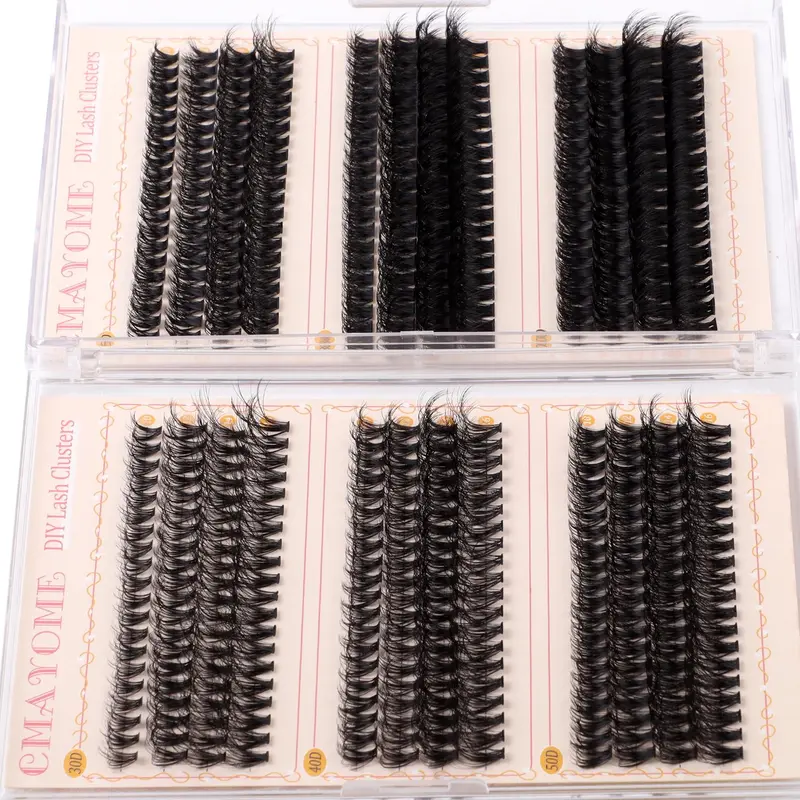 Natural Look Eyelash Extensions Kit, 464pcs Mixed Length Individual False Eyelashes with Tools, Professional Eye Makeup Accessories for Women & Girls 4