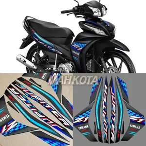 Striping Stiker Yamaha Jupiter Z1 tahun 2025 warna full hitam bitu list body standar berkualitas