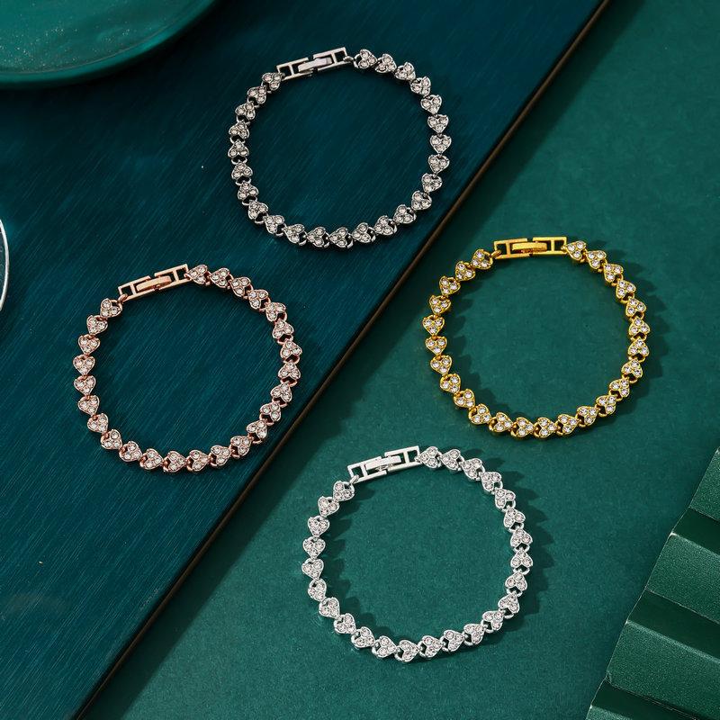 Product Introduction of Fashion Charm Tennis Bracelet for Women Crystal Zircon Jewelry Adjustable Gold Color Silver Color Chain Bracelets Gift 5