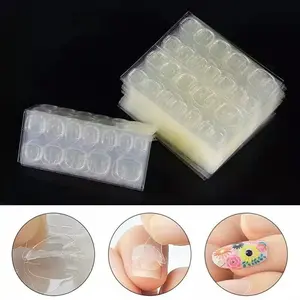 Lem Kuku Jelly 24Pcs Lem Kuku Palsu Gel Double Tape High Quality Stiker Kuku Nail Glue Jelly