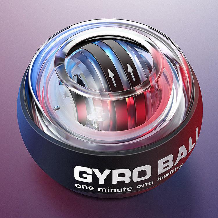 Wrist Ball Magnetic Luminous Colored Lights Hand-Muscle Developer Gyro Training Fitness Decompression Grip Strength Ball 0
