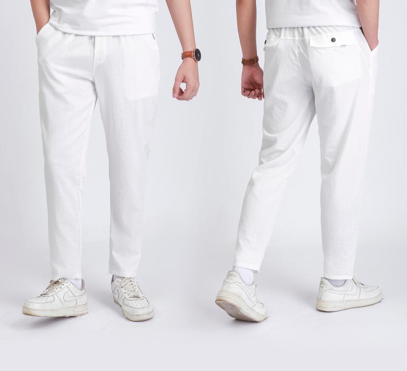  Quần đũi dài KAY nam lưng chun,Quần đũi dài nam nữ hot trend năm nay,quần chất liệu đũi xước cực mát cho mùa hè,co giãn nhẹ 