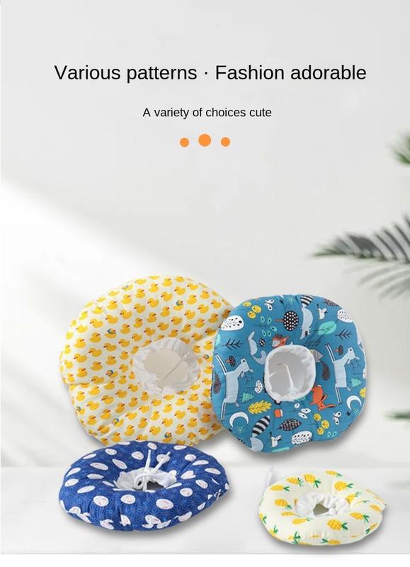 Product Introduction of 1 Pc Pet Collar, Cartoon Fruit Multi-element Neck Bib, Cat & Dog  Prevent Grooming Bib 4