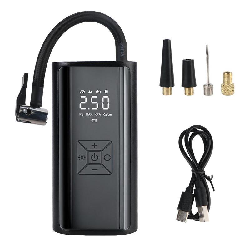 Portable Car Air Pump, 150PSI 120W Car Tire Pressure Gauge with LED Light & LCD Display, Wireless Tire Inflator, Digital Air Compressor 0