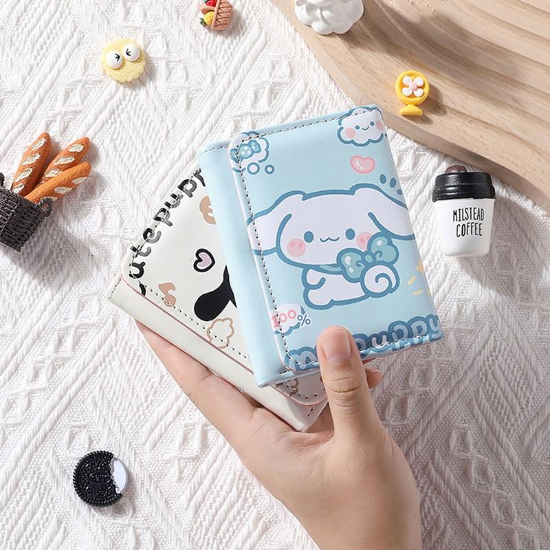 Ví Sanrio Hoạt Hình, Thiết Kế Dễ Thương, Được Cá Nhân Hóa, Sức Chứa Lớn, Nhiều Khe Cắm Thẻ, Kẹp Thẻ, Túi Ví 3