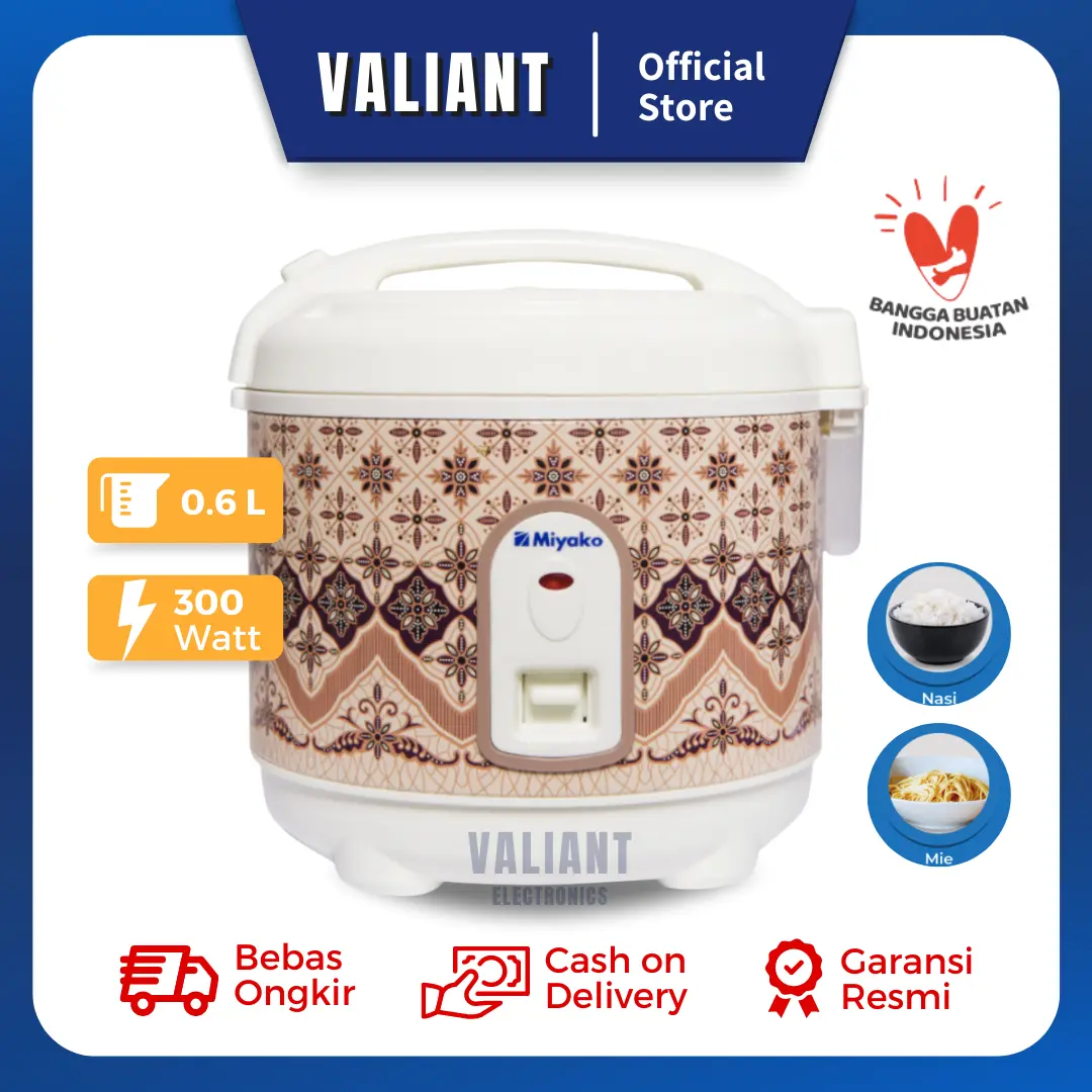 Miyako Rice Cooker Mini PSG-607 0.6 Liter