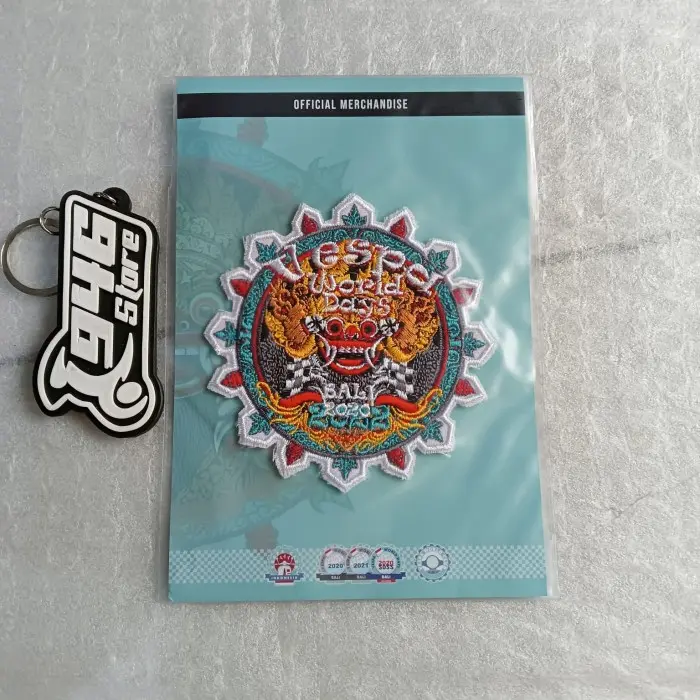Patch Bordir Vespa World Day Bali 2022 Original Official Merchendise 0