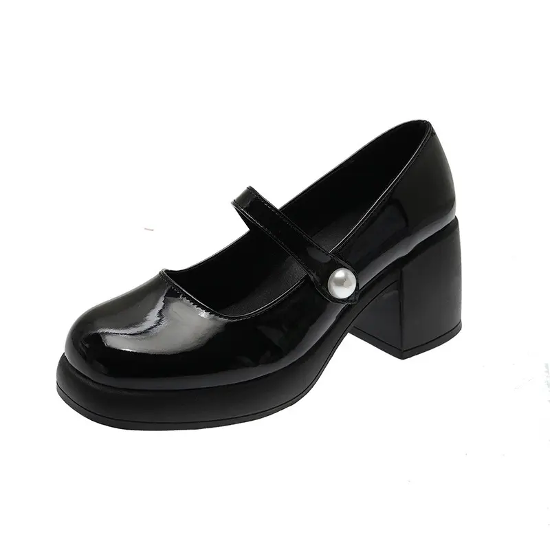 [MUA 1 TẶNG 1] Giày lolita bi ngọc đế cao 7cm sieu xinh G71 - Tặng 1d tất thêu hình ngẫu nhiên 4