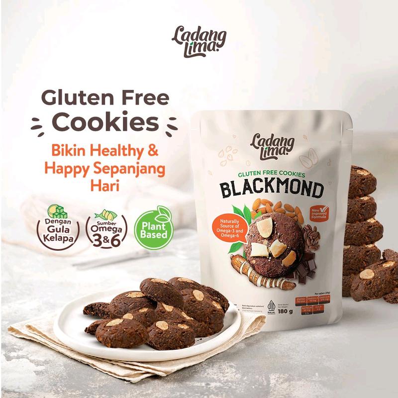 Paket Nyoklat Gluten Free Cookies Ladang Lima Almond Singkong 2