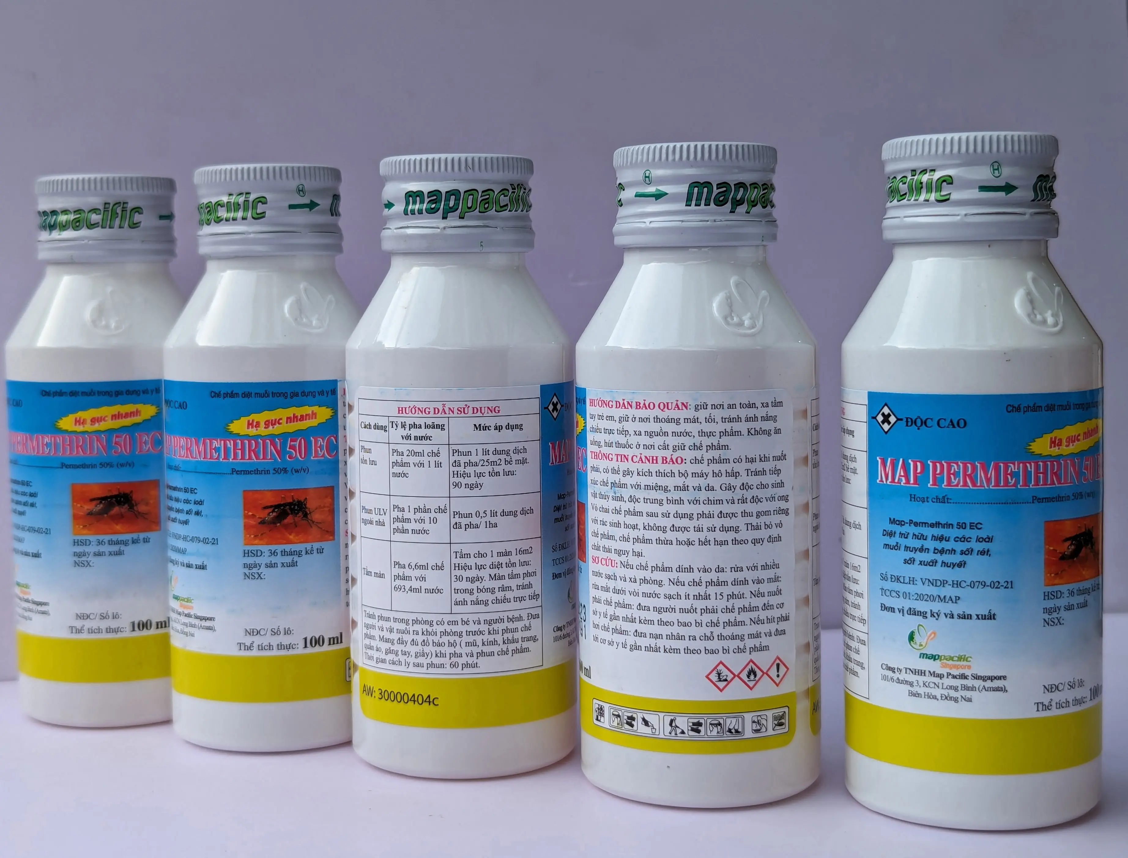 1 Chai Map 50EC 100ml Dung dịch pha nước Đặc trị ve, ghẻ, bọ chét trên chó mèo; Diệt ruồi, muỗi, kiến, gián, rận, ve, ghẻ, bọ chét, mòng, mạt gà - Công Ty TNHH Map Pacific