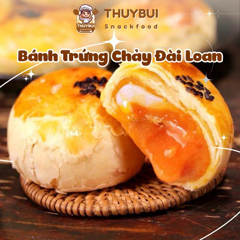 1KG Bánh Trứng Chảy Ngàn Lớp Nhân Trứng Muối Tan Chảy, Bánh Trứng Chảy Đài Loan, đồ ăn vặt Nội Địa