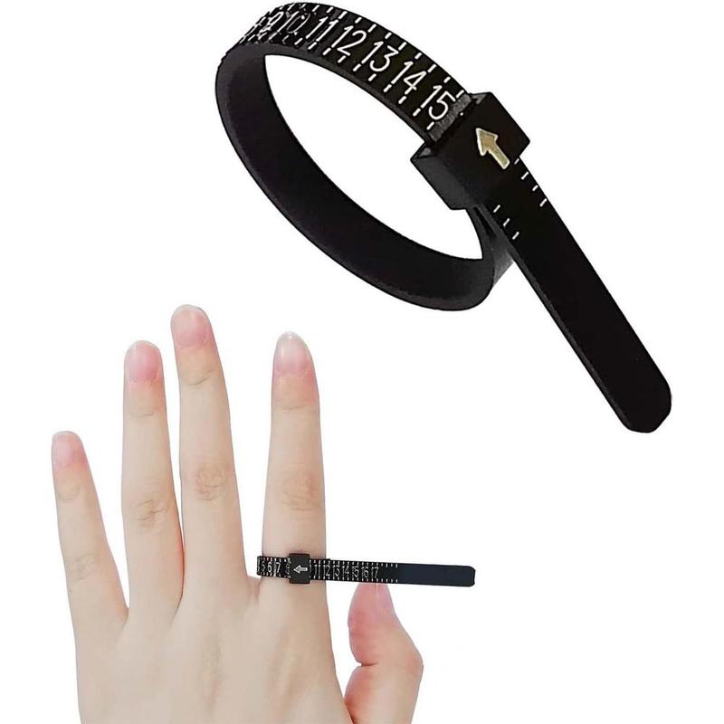 Accurate 1-17 US Ring Sizer, Plastic Finger Sizing Measure Tool For Home Shop, Ring Finger Measure, Hand Measuring Tools, Jewelry Tool 1