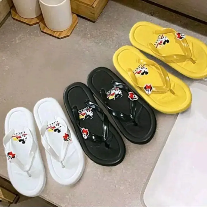 sandal jepit wanita, sandal motif mikky
