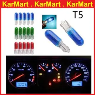 1pc T5 Bulb Meter Cluster Dashboard Motorcycle A/C Aircond Conditioner  Dashboard Car Meter LED Light Bulb Universal