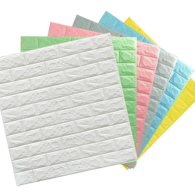  Gói 40 Tấm Xốp Dán Tường SIÊU RẺ Đẹp Kt 50*50 cm Sẵn Keo Bóc Dán Đủ Màu Lựa Chọn đá xám trắng phòng khách giấy dán & đồ trang trí tường chống mốc phòng bếp 
