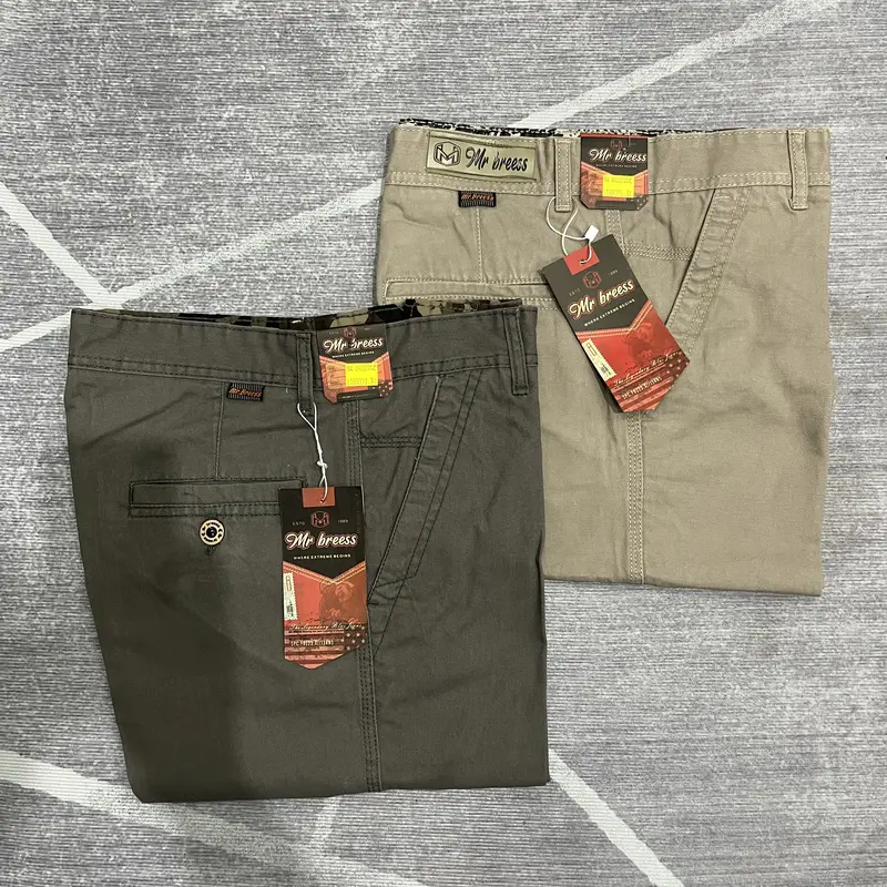 Mr Bress Celana Pendek kanvas Pria Original Bahan Katun Lembut Non Stret Size 28-38 4