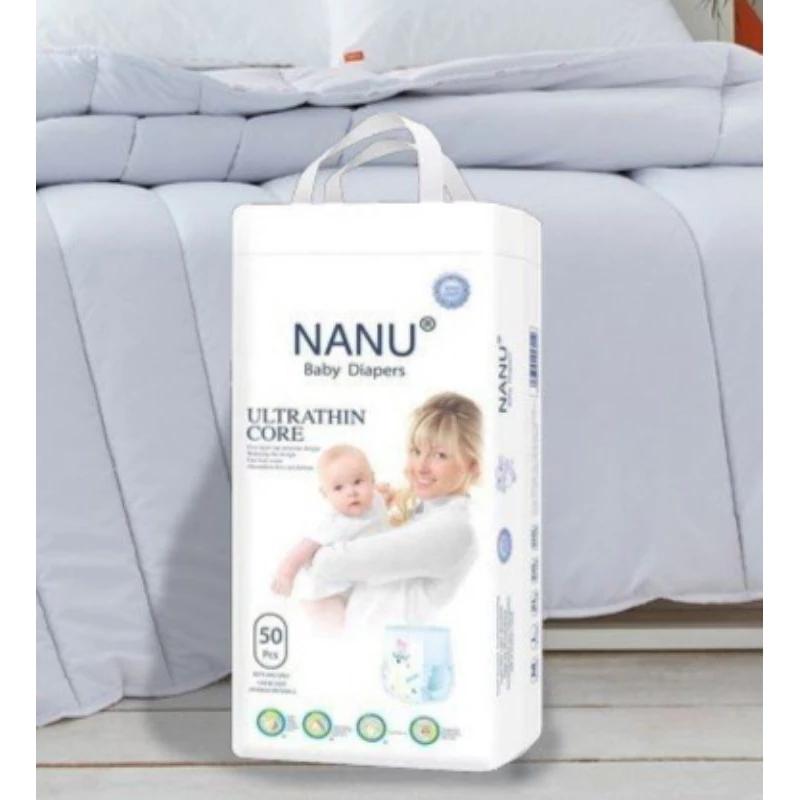 NANU Bỉm Tã Quần Ultrathin Core 50 Miếng Size M L XL XXL XXXL Voi Thun Siêu Mỏng Thấm Hút Màng 3D Khô Thoáng Chống Hăm Cho Bé