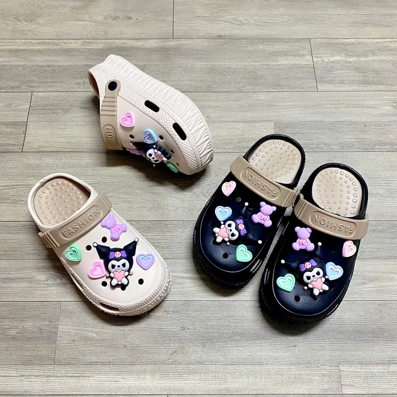 (PHOM NHỎ ĐẶT TĂNG 1 SIZE) Sục cross kuromi mẫu mới phối trái tim cute - TT609 0