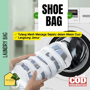 Laundry Bag Sepatu Kantong Cuci Dryring Net Polyester Universal