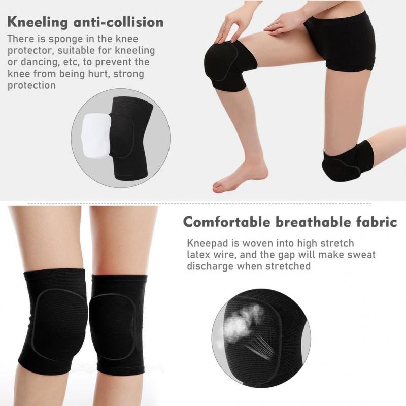 2Pcs Knee Protectors / Leg sleeve pad basketball / Legpad / Leg sleeve pad High quality material Knee Kneepad Foam Knee Protectors Pair of 2 Pcs Left Right Volley Futsal Goalkeeper Takraw Skyboard | Kekinian
